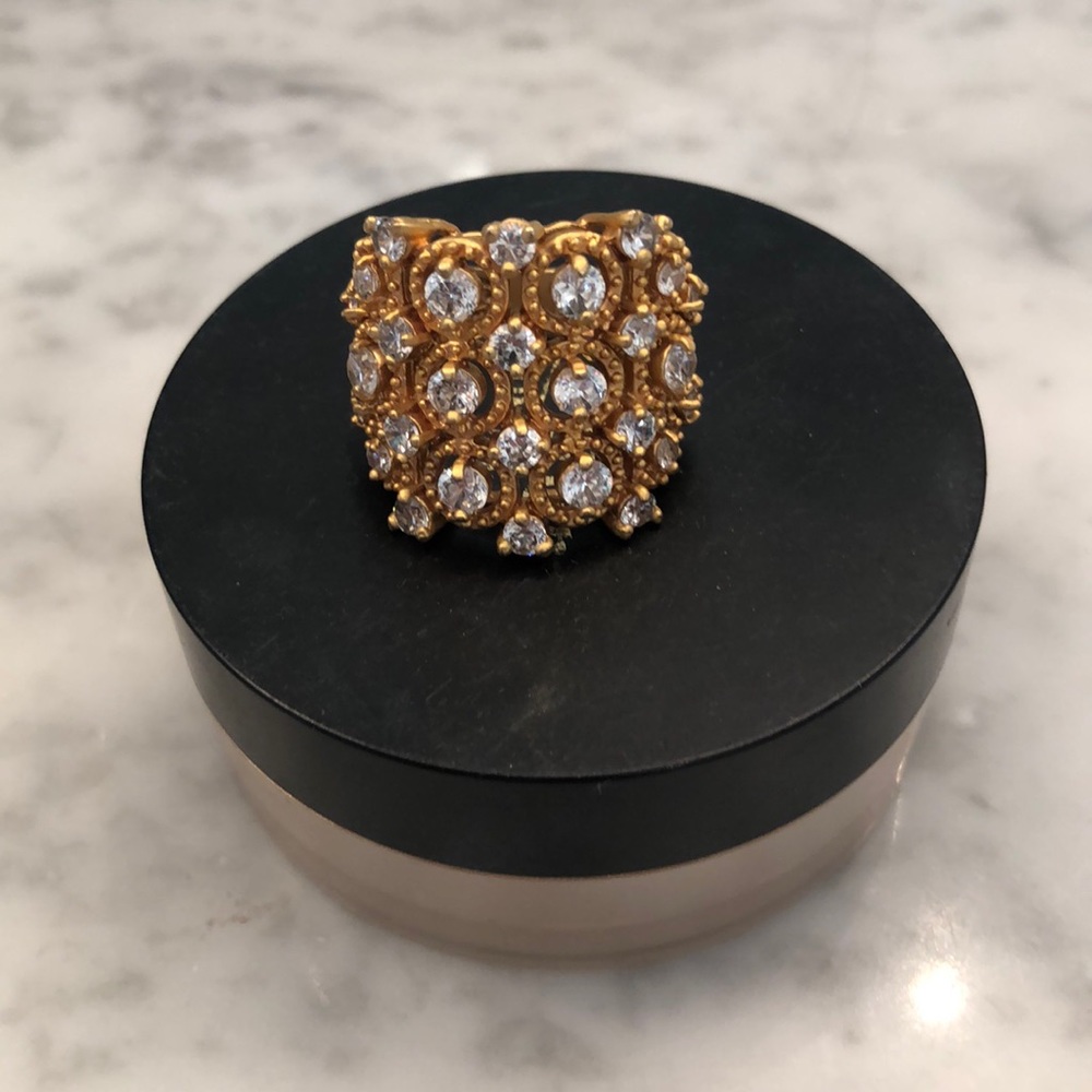 Gold and diamond size 7 ring